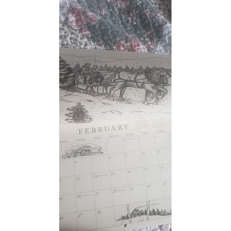 CTS 2023 CAPE COD SKETCH WALL CALENDAR Christmas Tree Shop