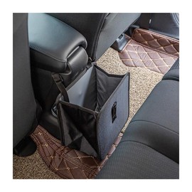 Osilly Car Trash Can, Oxford Cloth Foldable Auto Trash Bin Hanging, 1.85 Gallon Capacity Garbage Bag Organizer, Leak-Proof Waterproof Automotive Storage Container, Car Interior Accessories (Medium)