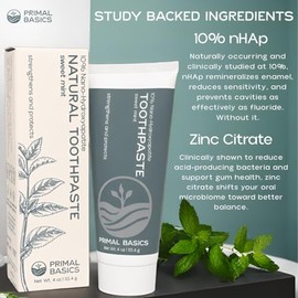 10% Nano-Hydroxyapatite Toothpaste – Fluoride-Free nHAp Formula, Remineralizing Enamel, Natural Whitening & Sensitive Teeth – Natural Ingredients, Pre