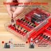Geinxurn 55-Piece Screwdriver Bit Set Made of Impact-Resistant, S2 Steel,