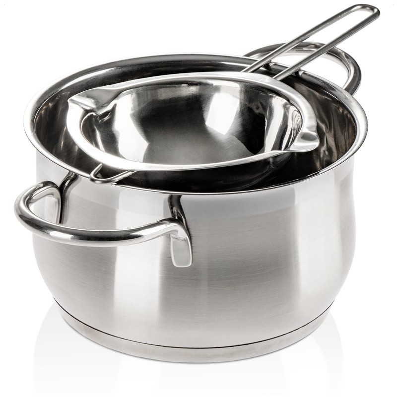 COM-FOUR® 2X Water Bath Melting Pot - Melting Bowl with