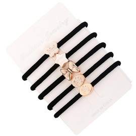 FOMIYES 5pcs Elastic Hair Bands Ties Ponytail Holder Fashion Headbands for Women Girls Hair Accessories