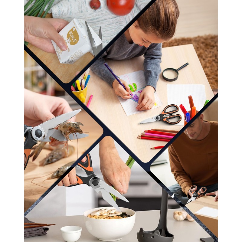 Kitchen Scissors, Household Scissors Made of Stainless Steel, Sharp Durable