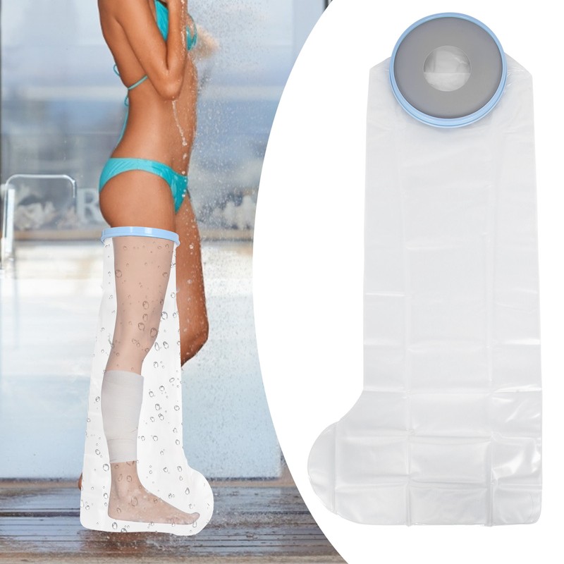 Adult Waterproof Leg Cast Cover Wound Fracture Bandage Dressing Protector