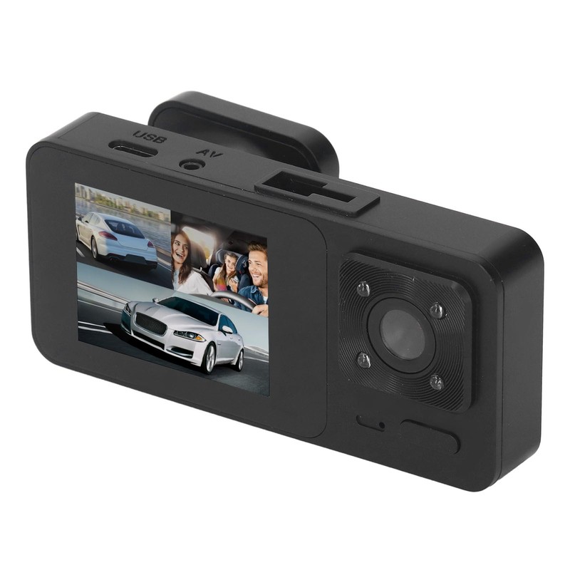 Dash Camera Triple Lens Rotatable HD1080P Night Vision 2in ISP