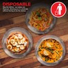 Stock Your Home 480-Count, 9 Inch Clear Plastic Plates, Flexible,