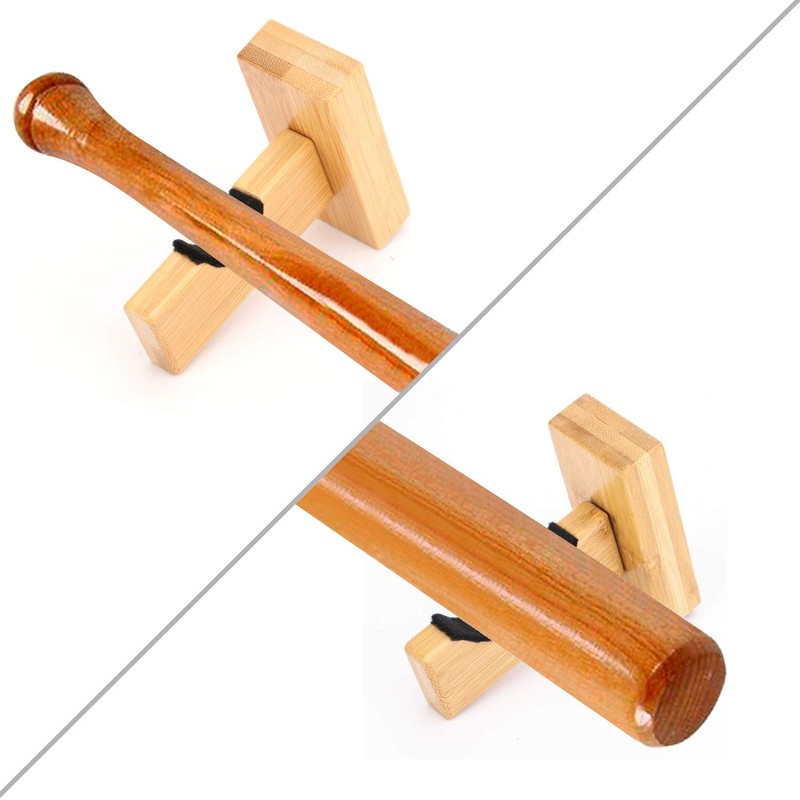 ZOENHOU 4 PCS Baseball Bat Display Case Holder, Wall Mount