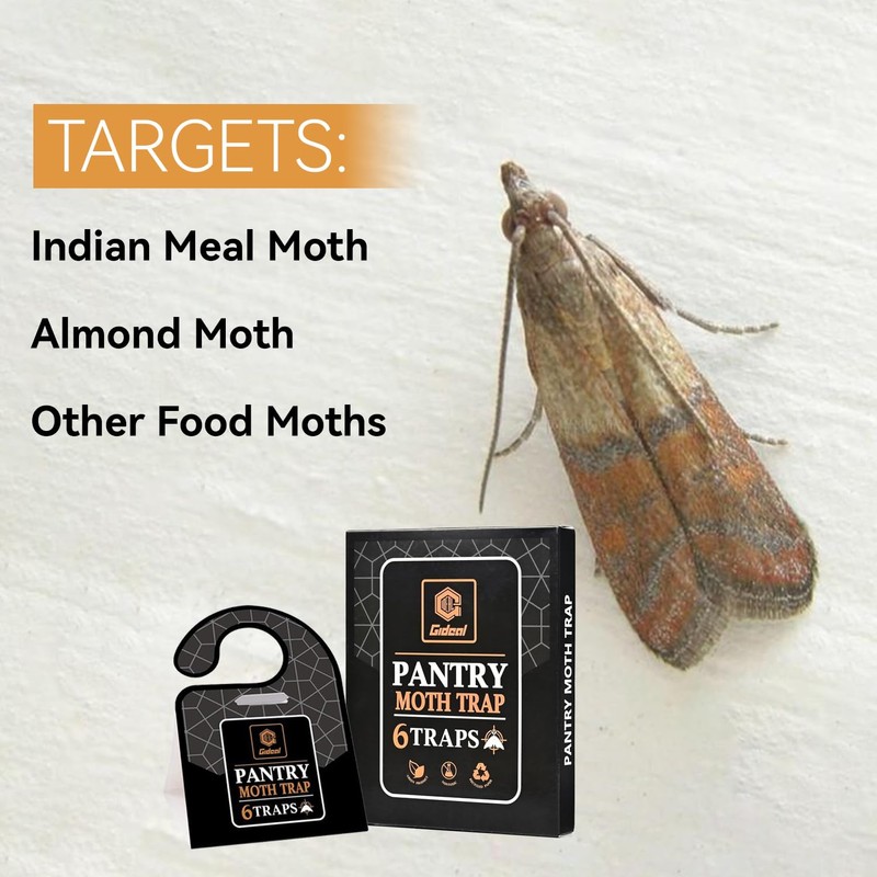 GIDEAL Pantry Moth Trap with Pheromones Prime for House Kitchen