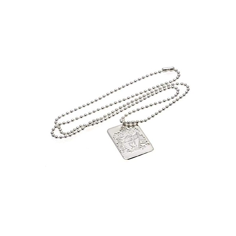 Liverpool F.C. Silver Plated Dog Tag & Chain
