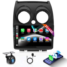Podofo 2G+64G Car Stereo Radio for Nissan Rogue 2008-2013 with Wireless Carplay Android Auto MirrorLink,9inch 1080P HD IPS Touchscreen Bluetooth RDS/FM Radio 28UIs GPS WiFi 16EQ AHD Backup Camera
