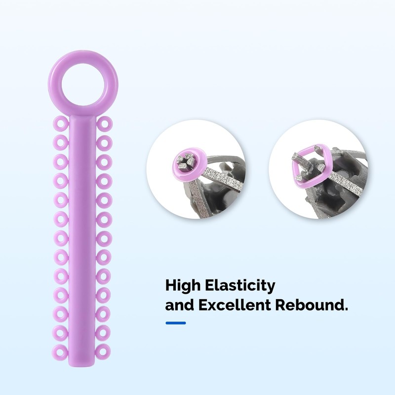 JMU Orthodontic Ligature Ties, 1040 PCS Orthodontic O-rings Braces Rubber