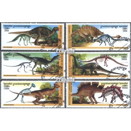 Cambodia 2026-2031 (complete.issue.) 2000 Prehistoric Animals (Stamps for collectors) Amphibians / reptiles / dinosaurs