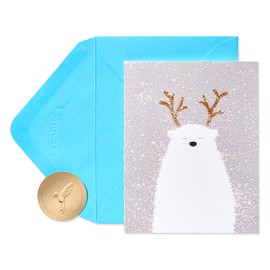 Papyrus Holiday Cards Boxed with Envelopes, Holiday Cheer, Polar Bear (20-Count)