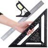 2-Piece Framing Square 12 Inch and Combination Square Set, Aluminum