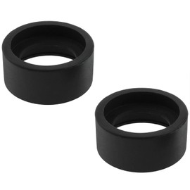 AYLIFU 2PCS 36mm bore Black Binocular Rubber Eyepiece Rubber Eyepiece Shield Eyepiece Cover for a 32-36mm Stereo Microscope(Flat Angle)