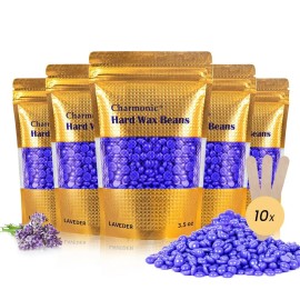 Chamonique 17.5온스 차모닉 하드 바디 제모 왁스 비드 여성 및 남성용 유럽 라벤더 (500g/1.1파운드) [500 g Lavender] 17.5 oz Chamonix Hard Body Hair Removal Wax Beads for Women and Men European Lavender (500g/1.1 lbs) [500 g Lavender]