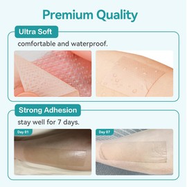 Dimora Waterproof Silicone Scar Sheets - Medical Grade Silicone Scar Tape (1.6”x60" Roll), Ultra-thin Scar Removal Treatment for Surgical Scars, C Section, Tummy Tuck, Keloid Treatment
