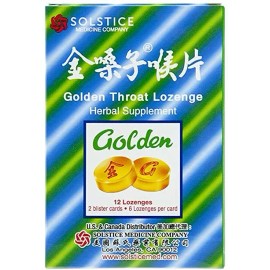 Golden Thoat Lozenge (Honeysuckle Original Flavor), 12 Lozenges, 1 Box