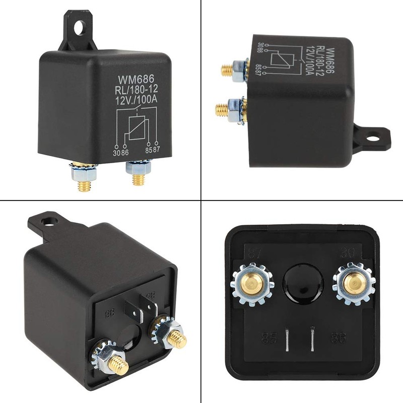 MUNEFE 12V 100A Starter Relay, Main Relay Conversion Kit, Fuel