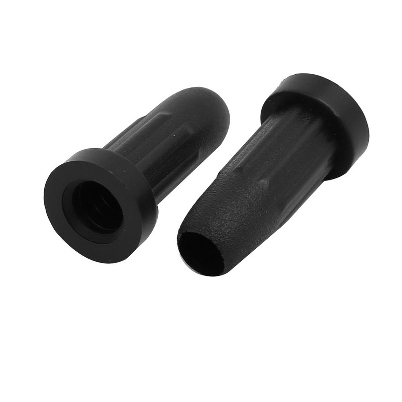 Sourcingmap 5pcs 33mmx16mm Caster Stem Socket Sleeve Inserts Caps Black