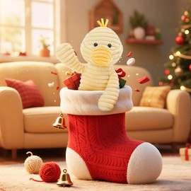 Apricot Lamb Toys Plush Corduroy Duck Stuffed Animal Soft Cuddly Perfect for Child (Corduroy Duck, 9 Inches)