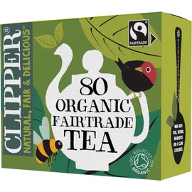 Clipper Organic Everyday 80 Tea Bags | Unbleached, Plastic Free, Plant Based & Biodegradable Tea Bags | Organically Grown Black Tea