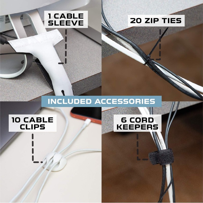 Iron Forge Cable Large Cable Management Box - White Cord