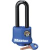 Master Lock 312DLH Laminated Steel Pin Tumbler Padlock, Blue