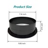 Duct Connector Flange 8"(7.56 Inch) Black Plastic Straight Dryer Vent