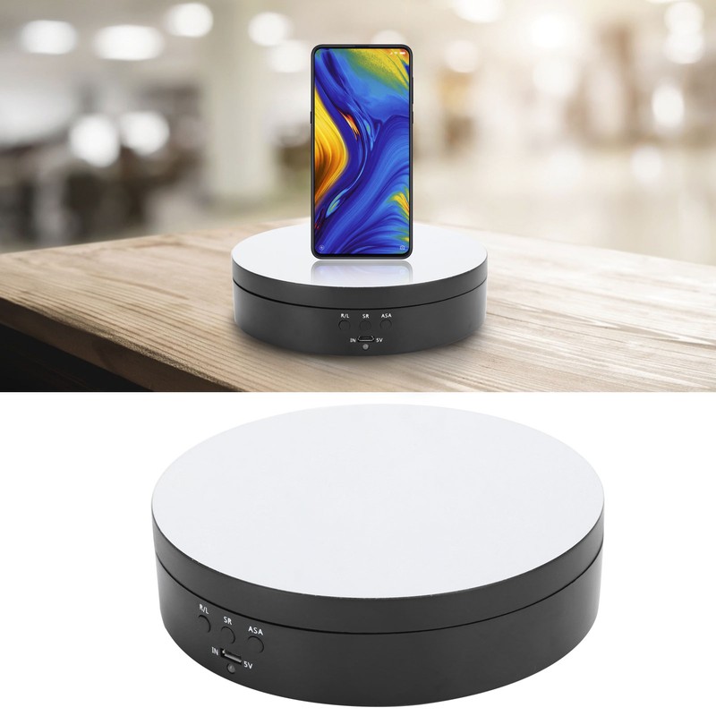 3 Speeds Electric Rotating Display Stand 360 Degree Turntable Jewelry