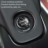 Push Start Button Cover Carbon Fiber Ignition Switch Button Cover