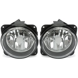 HECASA Fog Lights Bulbs Compatible with 2000-2004 Ford F-150 F150 Harley Davidson Left Right Pair Clear