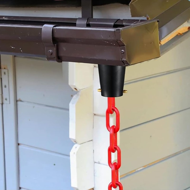 Namvo Rain Chains Aluminium Black Powder Coated Gutter Downspout Adapter