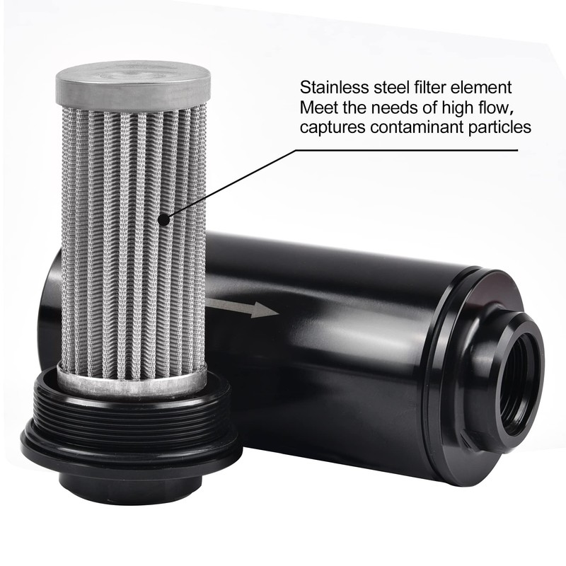 EVIL ENERGY 6AN 8AN 10AN Inline Fuel Filter 10 Micron