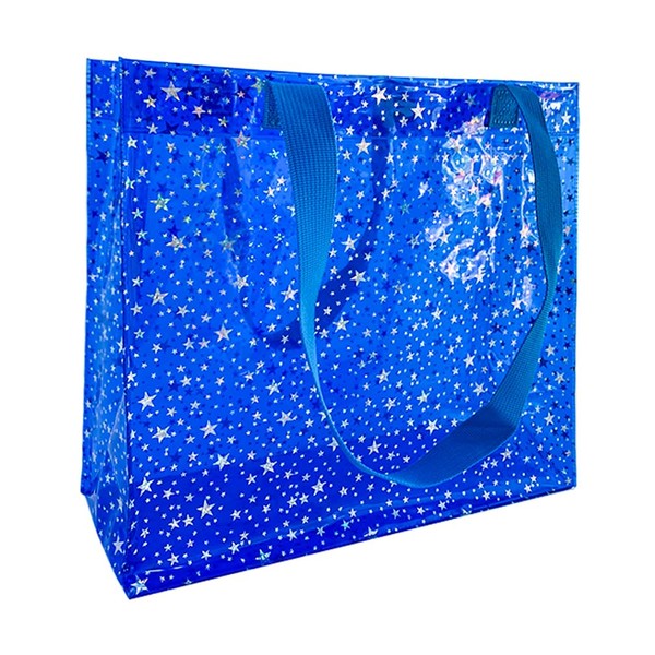 TotePrint 1PCS Clear Printed Star Beach HandBag Versatile Waterproof,Embossed Star