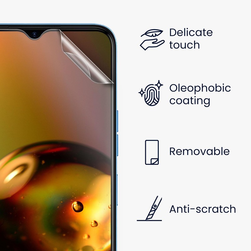 kwmobile 3 x Screen Protectors Compatible with Tecno Spark 10