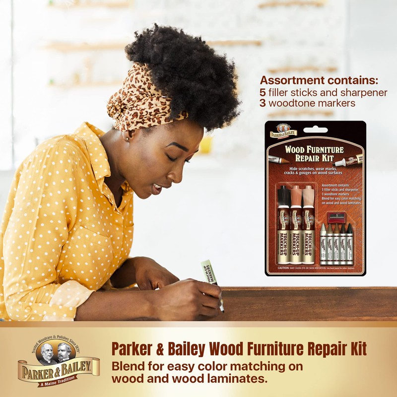 Parker & Bailey Furniture Repair Kit, Natural Wood