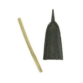 African Alo Bell with stick - Metal Iron Cow Bell - Medium