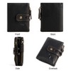 Zipper Wallets Men Leather Front Pocket RFID Wallets Mens Leather