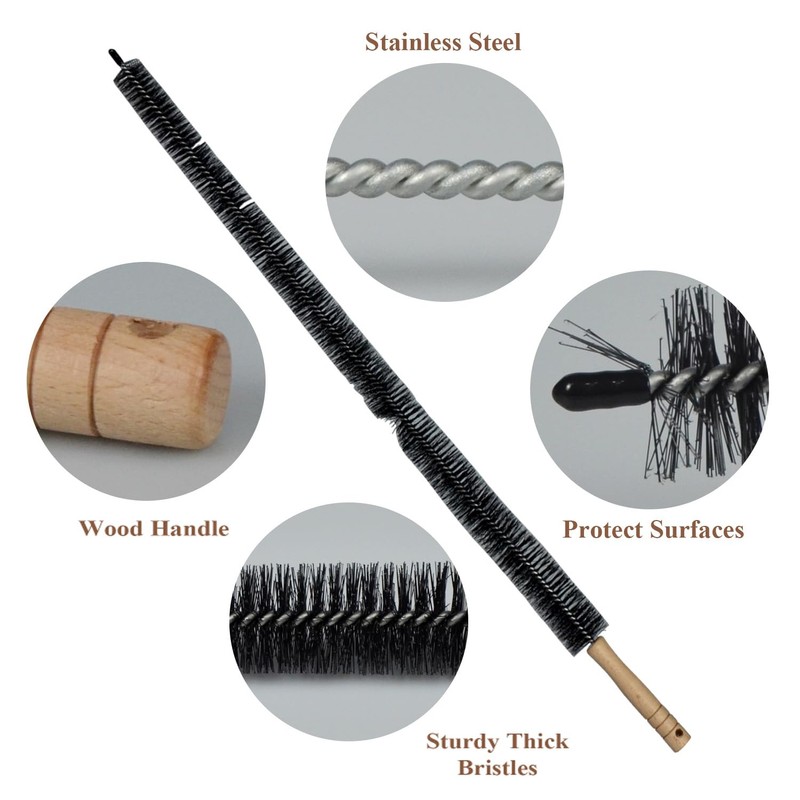 2 Pack Dryer Vent Cleaner Kit - Long Flexible Lint