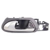 TRQ Left Interior Door Handle Gray Housing with Silver Lever