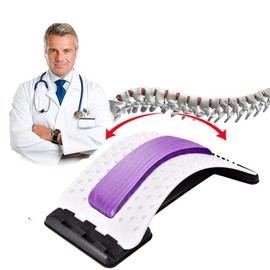 jiuzcare Neck Stretching Neck Corrector Shoulder Relaxer Neck Crack Orthopaedic Back Stretcher Posture Corrector There are 3 Adjustment Gears, 60 Increased Cervical Massager, Purple