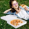 Huoshange Thin White Pizza Box-12x12x2 Inch-10 Pack Paperboard Material Box