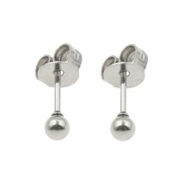 925 silver stud earrings, crystal - sapphire blue, round, 4 mm, 925 silver, Sterling Silver Ruby Sterling silver, Ruby