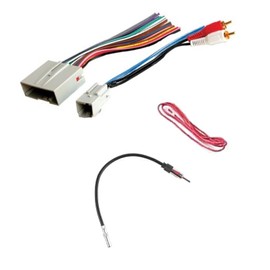 Generic Car Stereo Wire Harness w/Sub Retention and AM/FM Radio Antenna Adapter - Made for Ford: 2009-2014 F150/F-150 (No XL w/No CD Trim, No Factory Nav, 2013-2014 No Factory Screen)