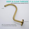 SEABEFORE 13 Inch Shower Arm,S Shaped Shower Head Riser Pipe