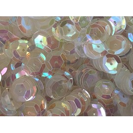 Sequins 8mm 800/Pkg Clear Iridescent