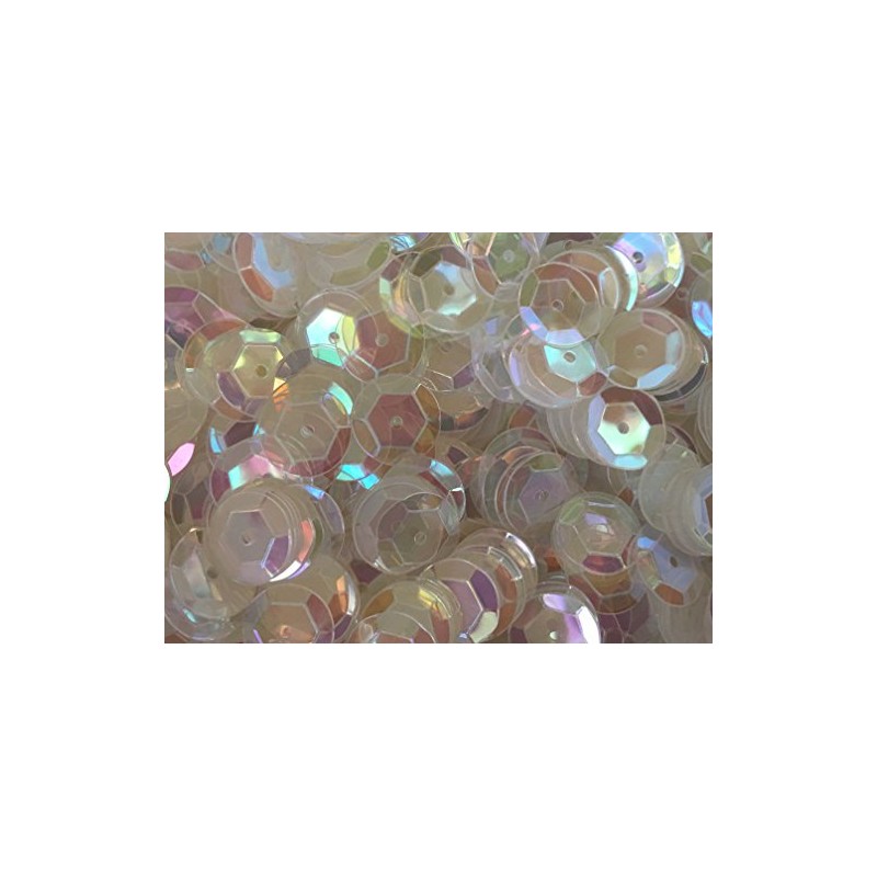 Sequins 8mm 800/Pkg Clear Iridescent