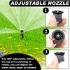 SprinklerHead17AN 10 PCS 17AN Variable Arc Sprinkler Nozzles, Full Circle