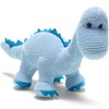 Best Years | Knitted Organic Cotton Pastel Blue Diplodocus Dinosaur